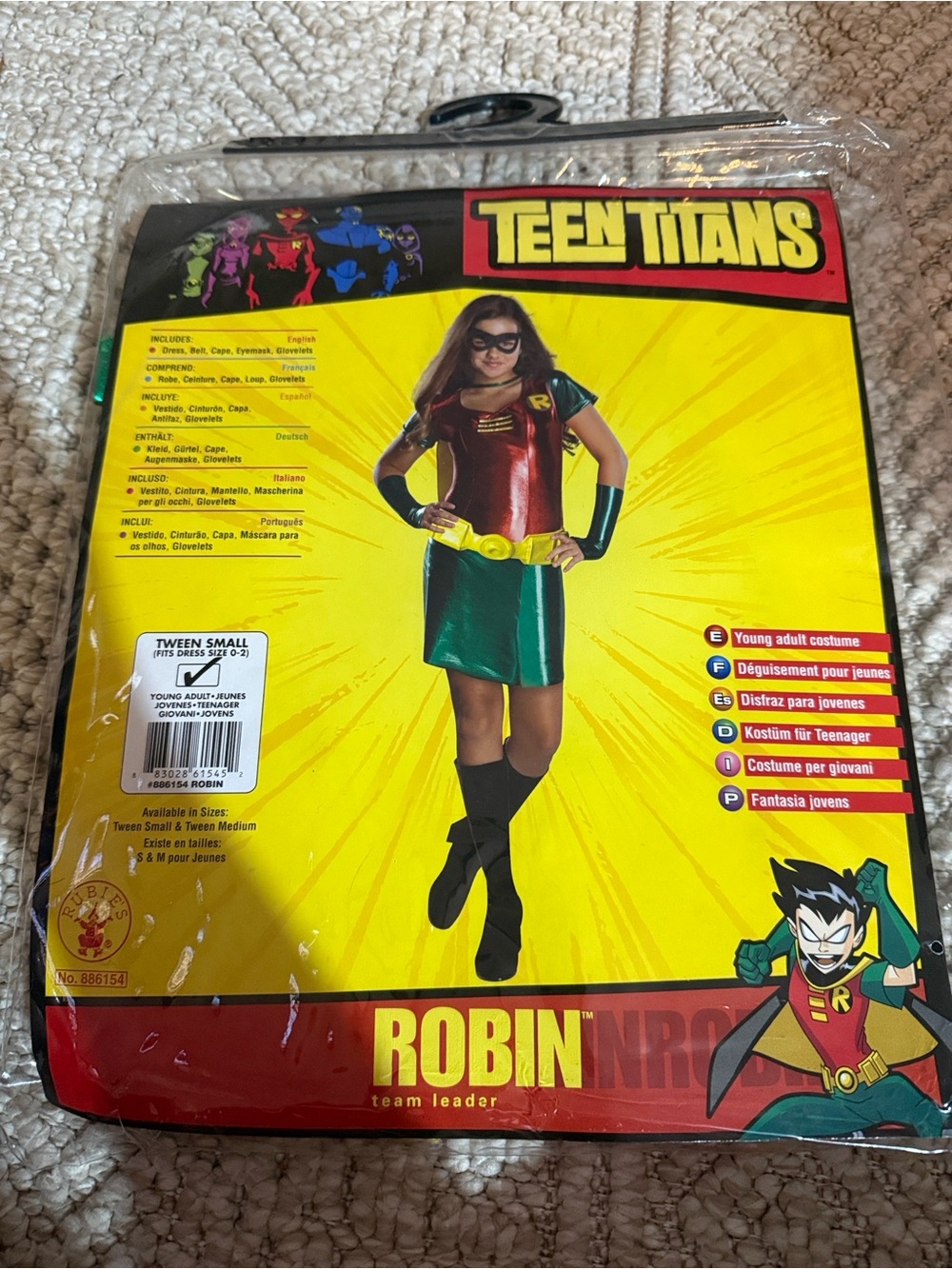Rubie's Teen Titans Robin Costume - Red, Green, Yellow